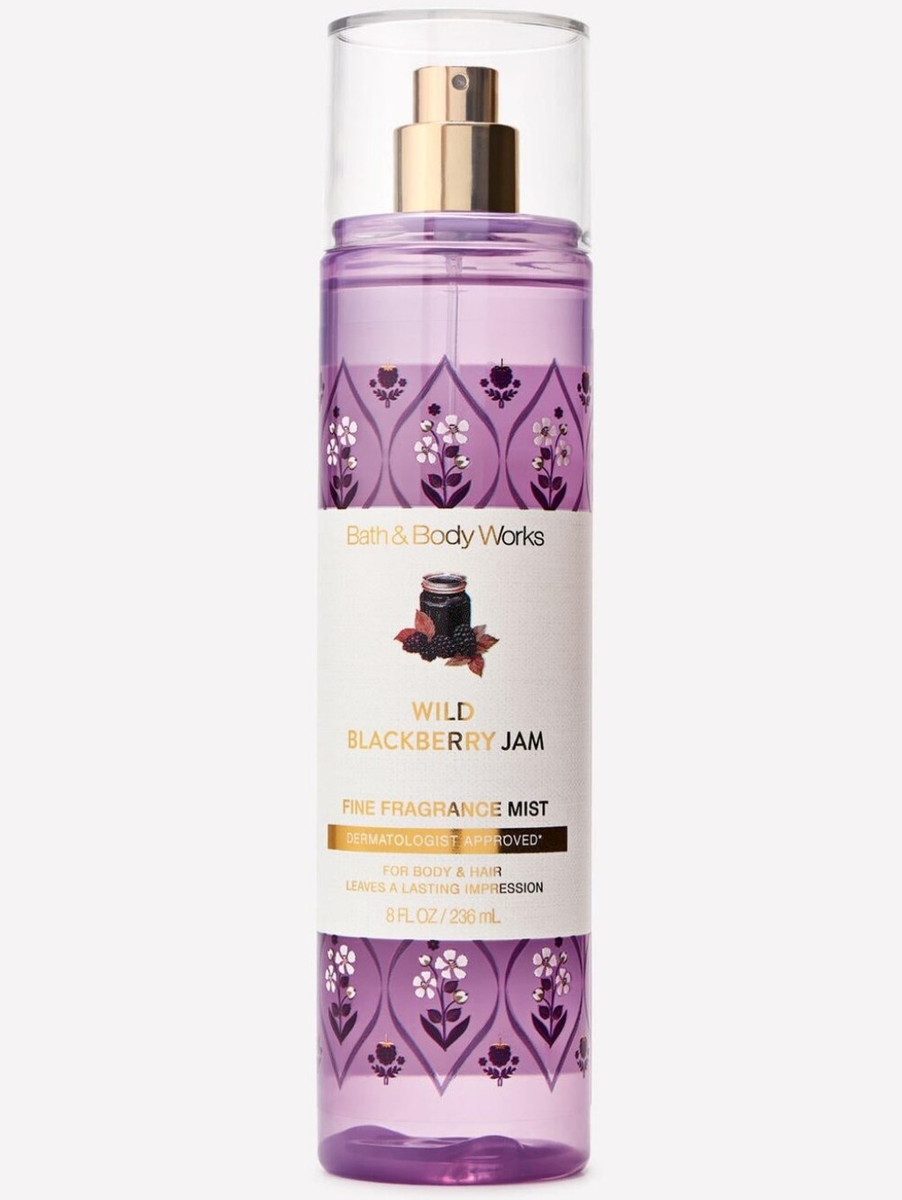Bath & Body Works Wild Blackberry Jam Fine Fragrance Body Mist 8oz NEW